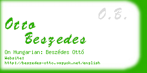 otto beszedes business card